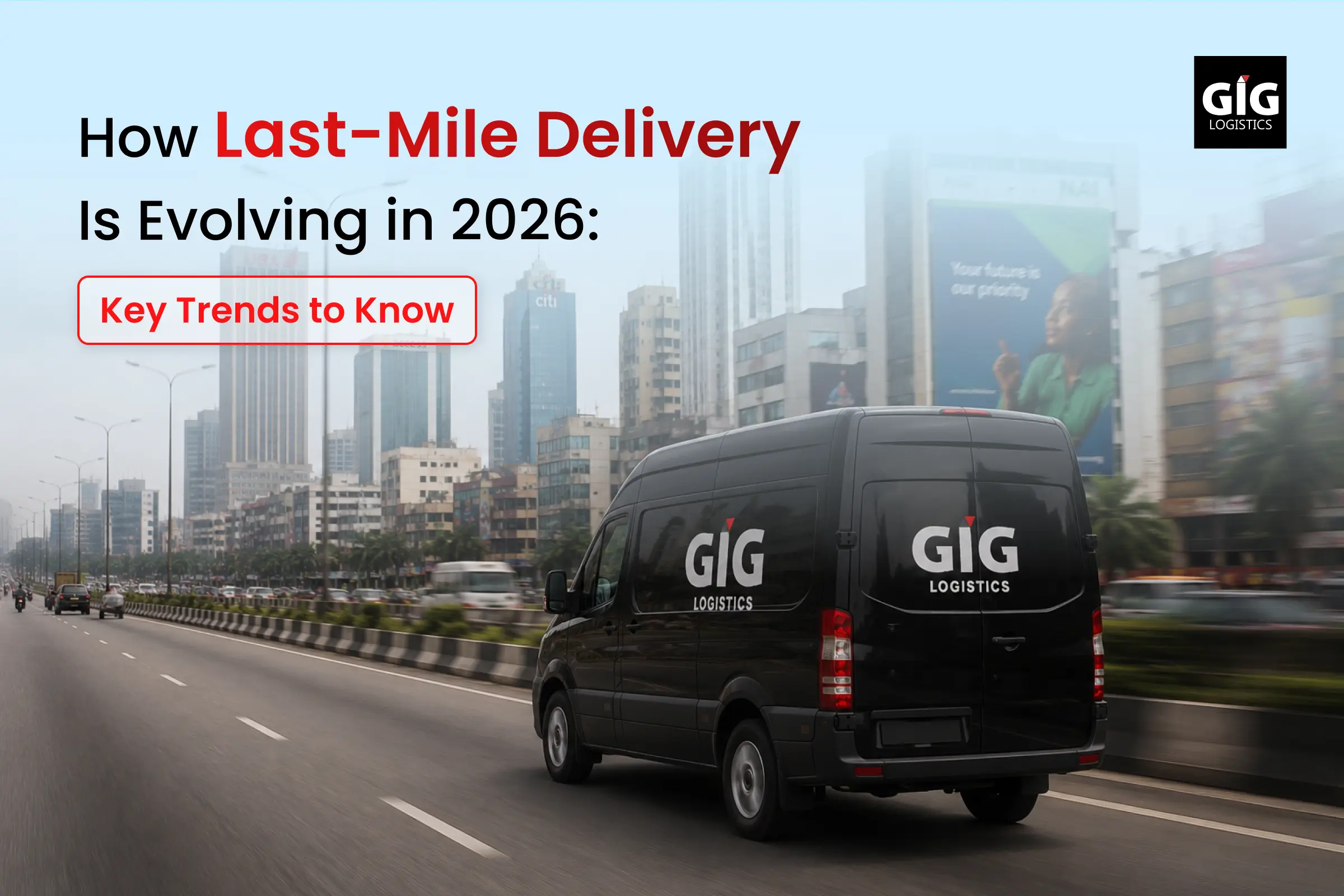 Advanced last-mile delivery system with smart logistics technology and fast package transportation in 2026.
